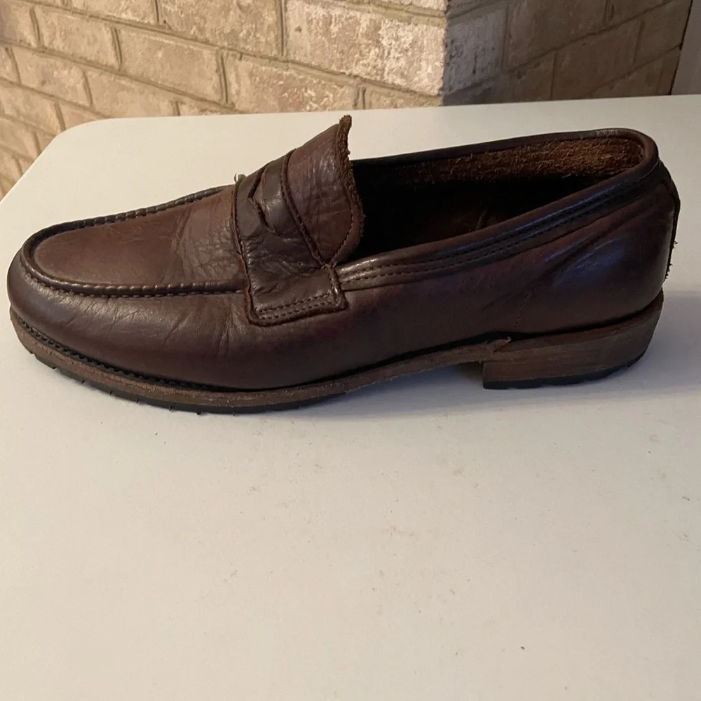 Men’s Vintage Brand 10.5 Brown Penny Loafers - Picture 5 of 11